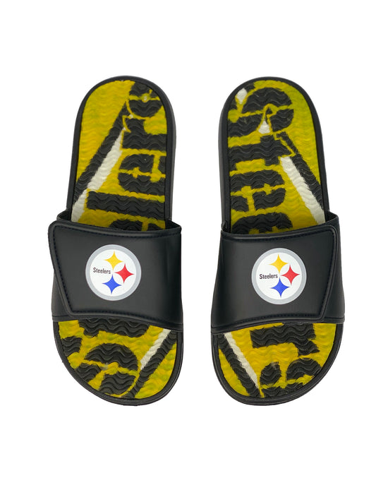 PITTSBURGH STEELERS MEN'S GEL SLIDES