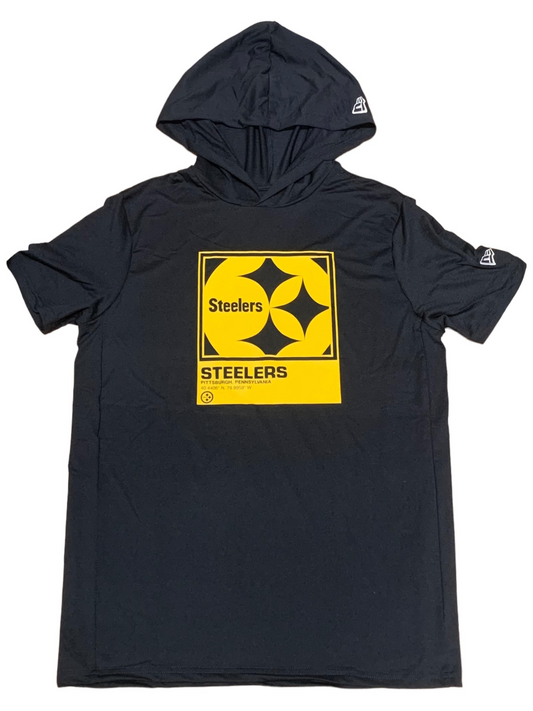 PITTSBURGH STEELERS MEN'S LOCATION TAG HOODED T-SHIRT