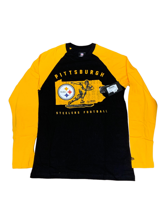 CAMISETA LARGA DEL ORGULLO DEL ESTADO DE LOS PITTSBURGH STEELERS PARA HOMBRE