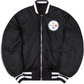 CHAQUETA BOMBER REVERSIBLE ALPHA INDUSTRIES DE PITTSBURGH STEELERS PARA HOMBRE