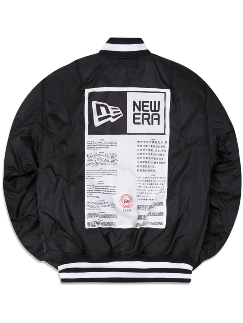 PITTSBURGH STEELERS MEN'S NEW ERA ALPHA INDUSTRIES REVERSIBLE BOMBER JACKET