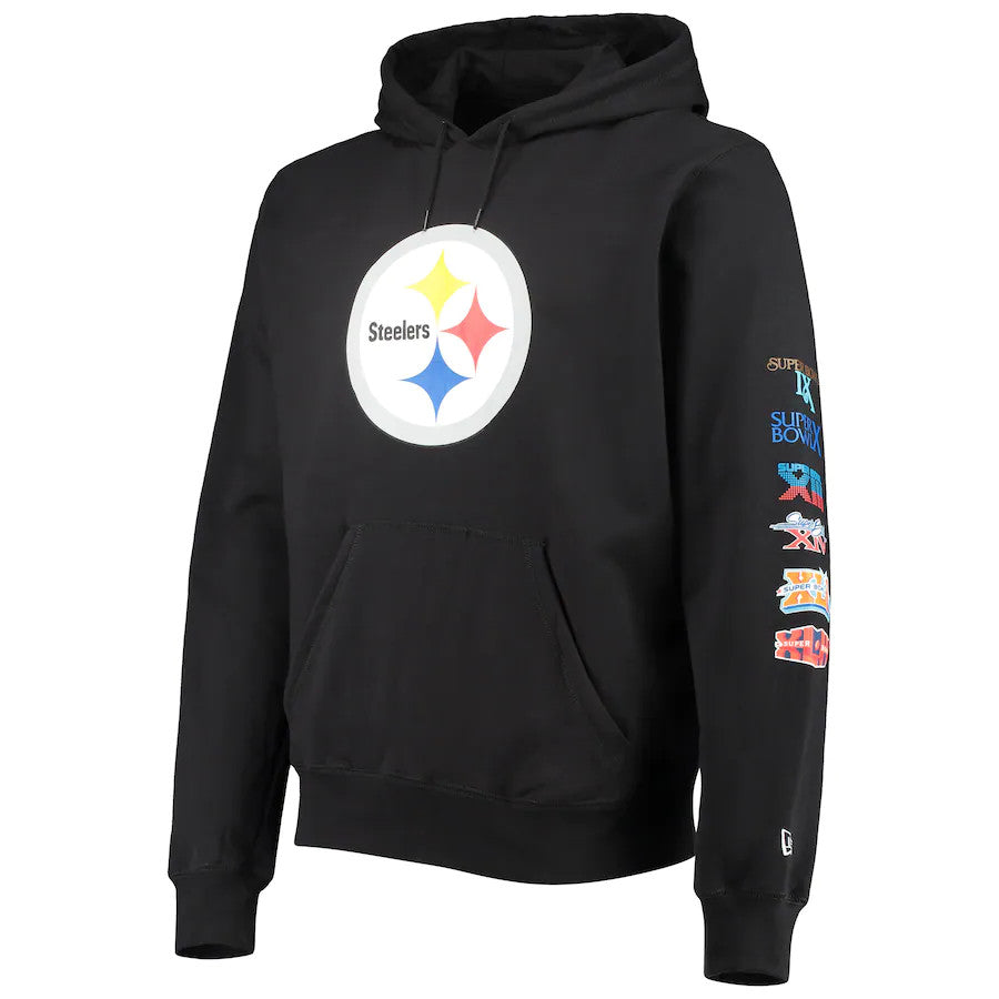 PITTSBURGH STEELERS MEN'S WORLD CHAMPIONS HOODED SWEATSHIRT
