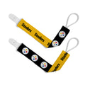 PITTSBURGH STEELERS PACIFIER CLIP SET