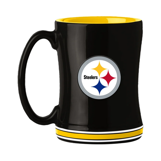 TAZA CON RELIEVE DE LOS PITTSBURGH STEELERS