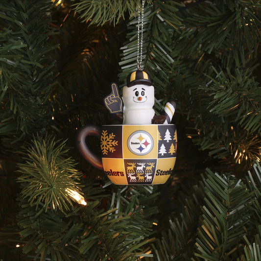 PITTSBURGH STEELERS SMORES MUG CHRISTMAS ORNAMENT