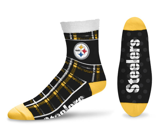 CALCETINES DE CUADROS DE TARTÁN DE LOS PITTSBURGH STEELERS