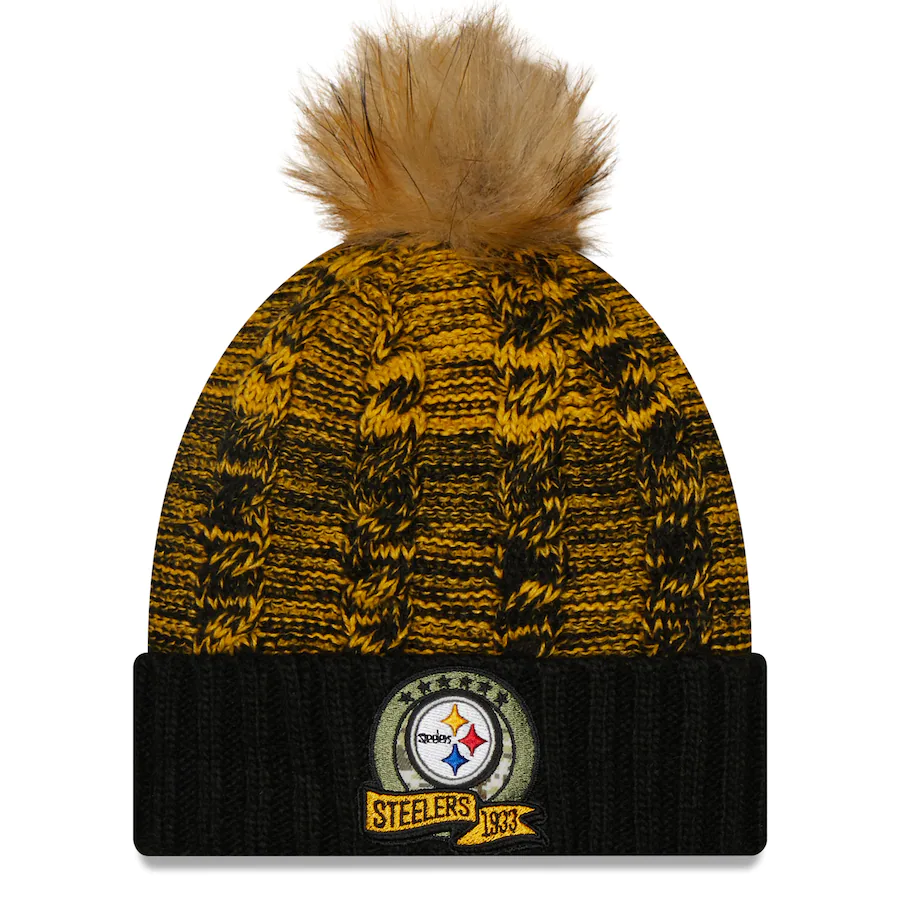 PITTSBURGH STEELERS WOMEN'S 2022 SALUTE TO SERVICE KNIT BEANIE