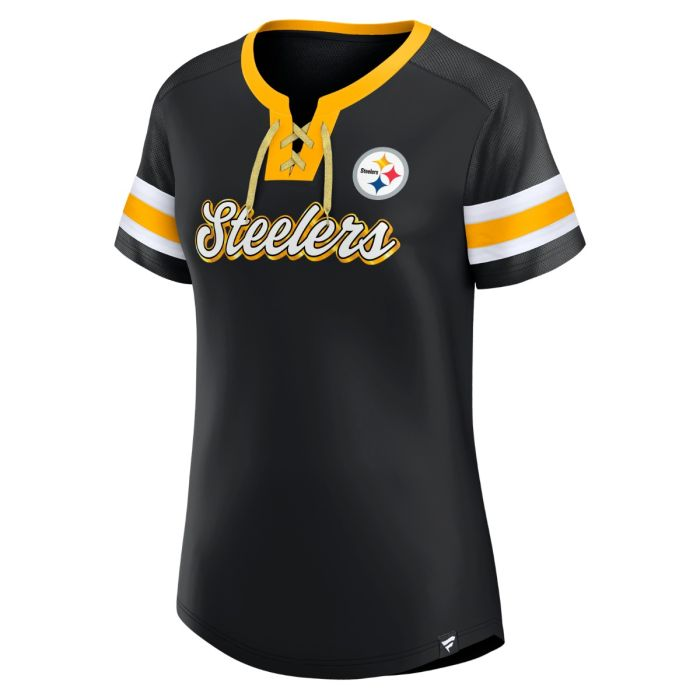 PITTSBURGH STEELERS WOMEN'S BEDAZZLE T-SHIRT – JR'S SPORTS