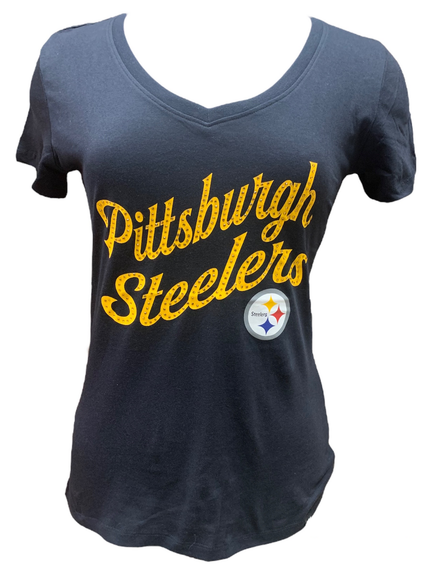 PITTSBURGH STEELERS WOMEN'S BEDAZZLE T-SHIRT – JR'S SPORTS