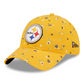 PITTSBURGH STEELERS WOMEN'S FLORAL 9TWENTY ADJUSTABLE HAT - GOLD
