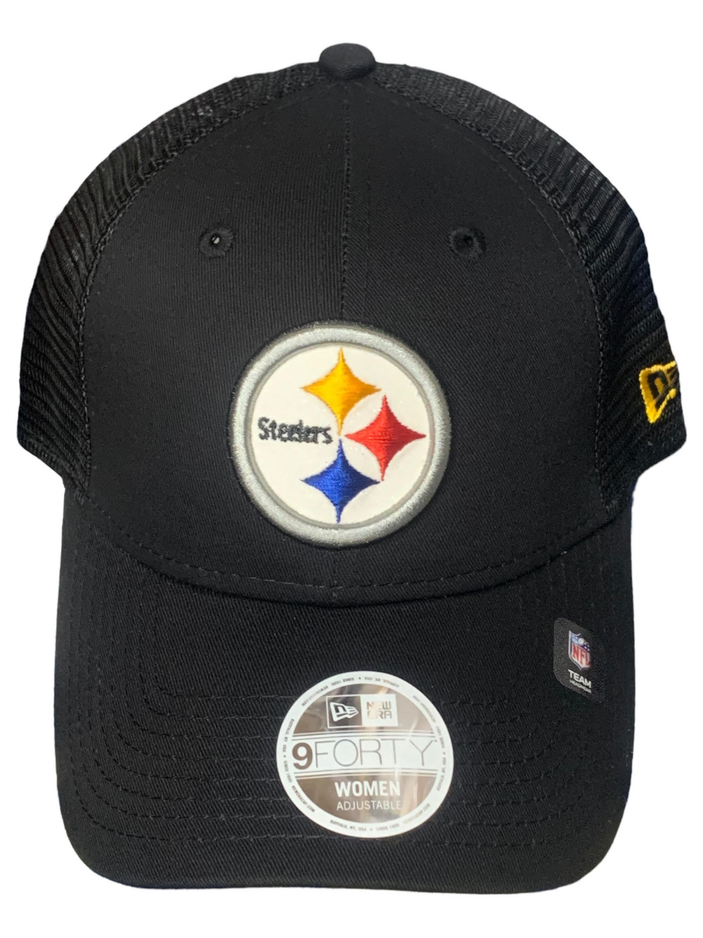 GORRA AJUSTABLE A PRESIÓN CON LOGO DE PITTSBURGH STEELERS PARA MUJER SPARKLE 9FORTY