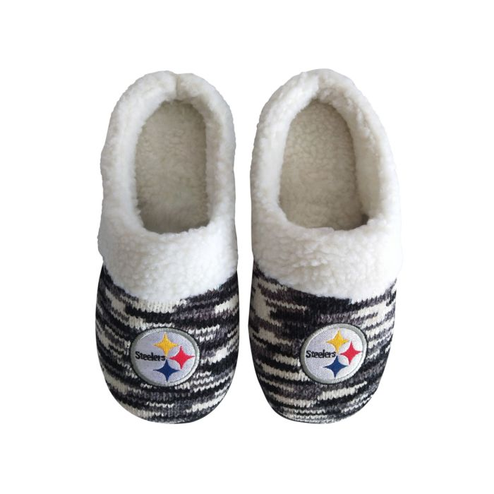 PITTSBURGH STEELERS WOMEN'S SHERPA LINED SLIPPERS