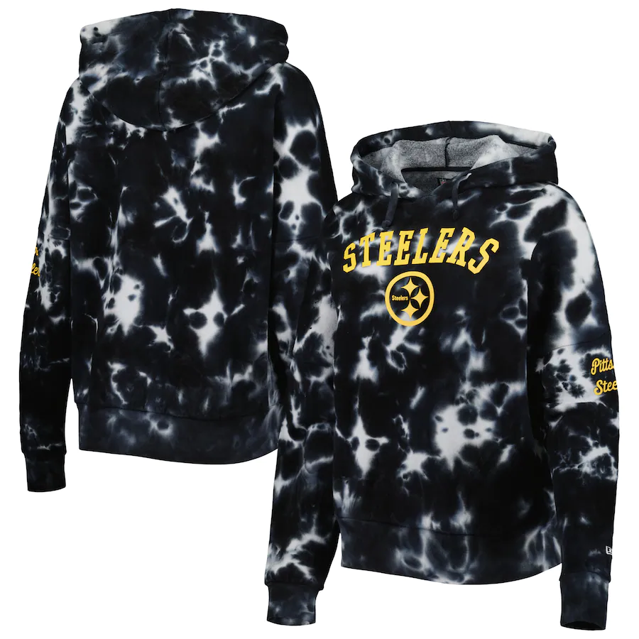 SUDADERA CON CAPUCHA TIE DYE MUJER PITTSBURGH STEELERS