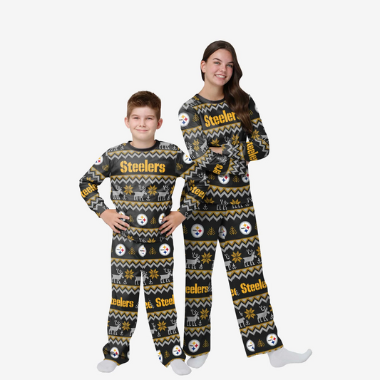PITTSBURGH STEELERS YOUTH ALL OVER PRINT PAJAMAS