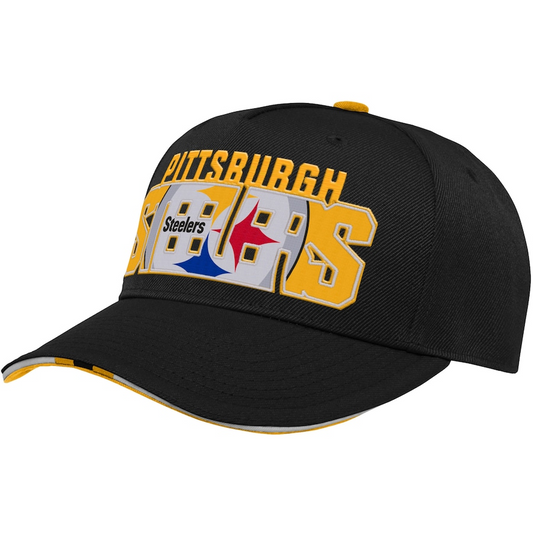 PITTSBURGH STEELERS JUVENTUD EN TENDENCIA GORRA PRECURVADA