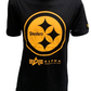PITTSBURHG STEELERS MEN'S ALPHA INDSUTRIES TEE