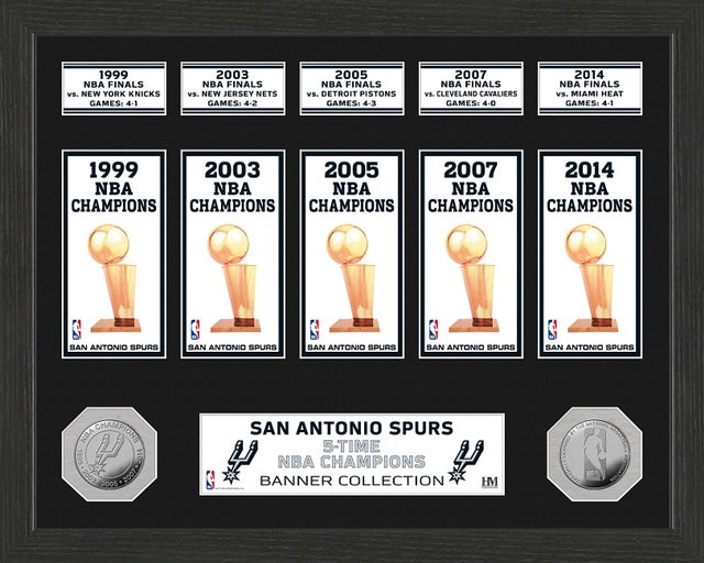 SAN ANTONIO SPURS BANNER COLLECTION PHOTO
