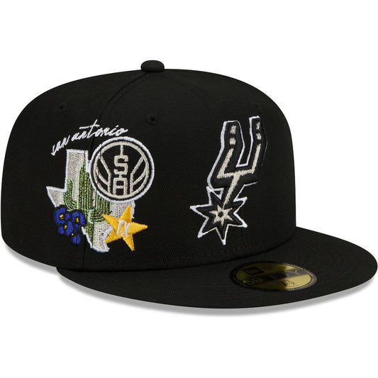 SAN ANTONIO SPURS CLUSTER DE LA CIUDAD 59FIFTY EQUIPADO