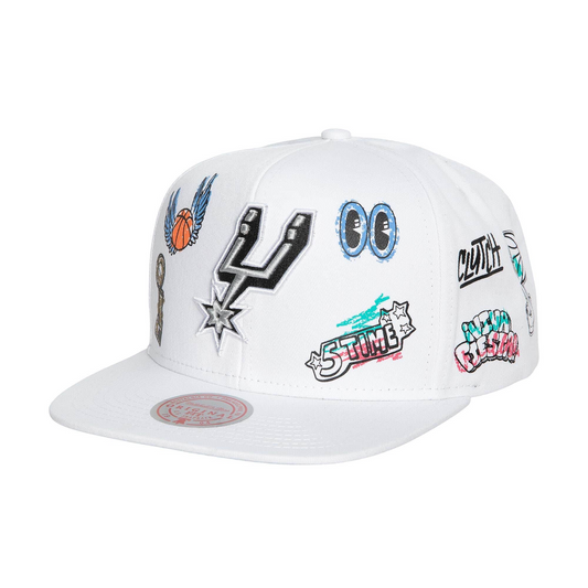 SAN ANTONIO SPURS HAND DRAWN SNAPBACK