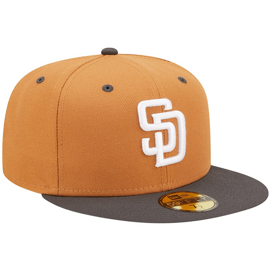 GORRO AJUSTADO SAN DIEGO PADRES PACK 2 TONOS 59FIFTY - MARRÓN/ CARBÓN