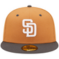 SAN DIEGO PADRES 2-TONE COLOR PACK 59FIFTY FITTED HAT - BROWN/ CHARCOAL