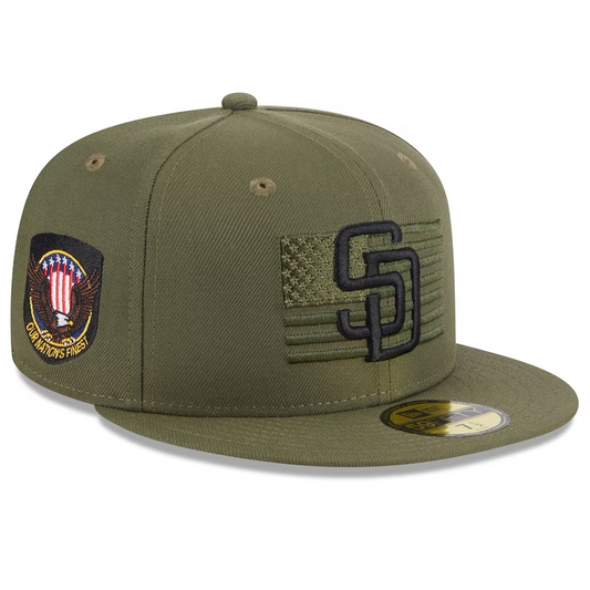 SAN DIEGO PADRES 2023 FUERZAS ARMADAS 59FIFTY GORRA AJUSTADA