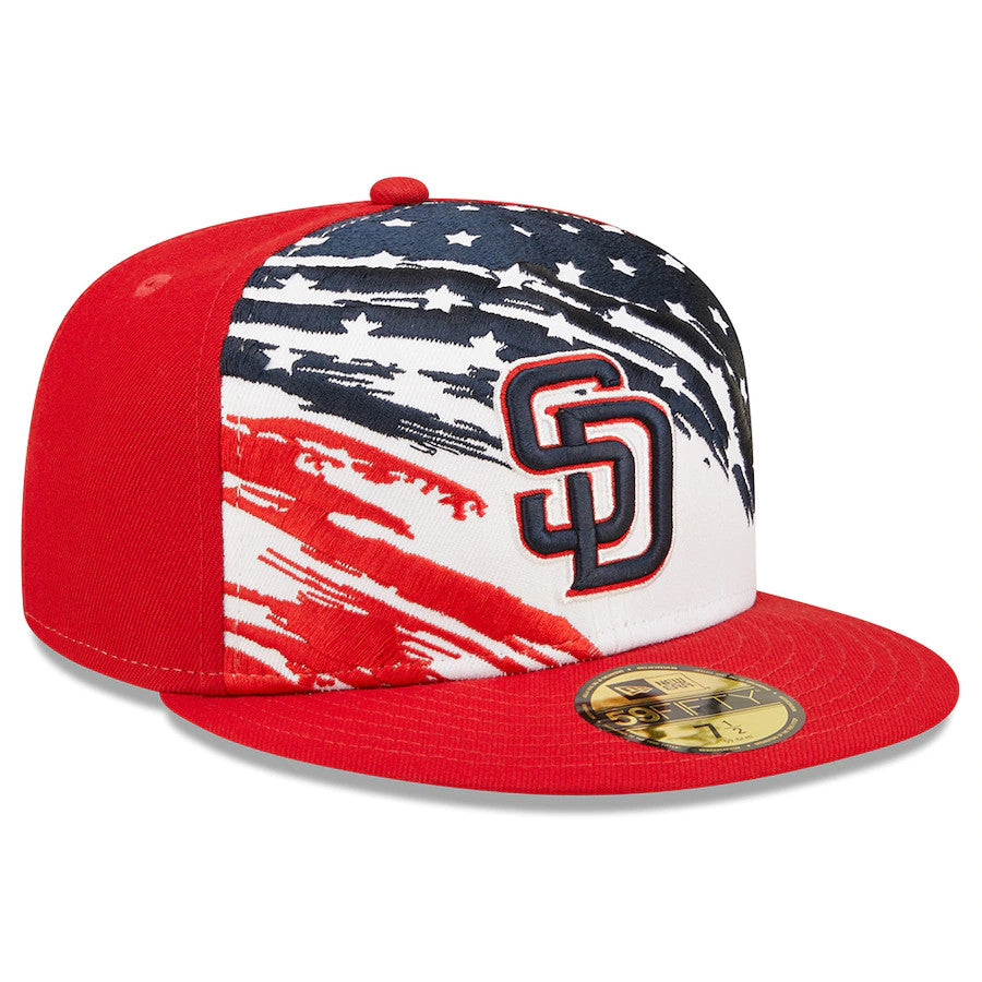 SAN DIEGO PADRES 4 DE JULIO 59FIFTY SOMBRERO AJUSTADO