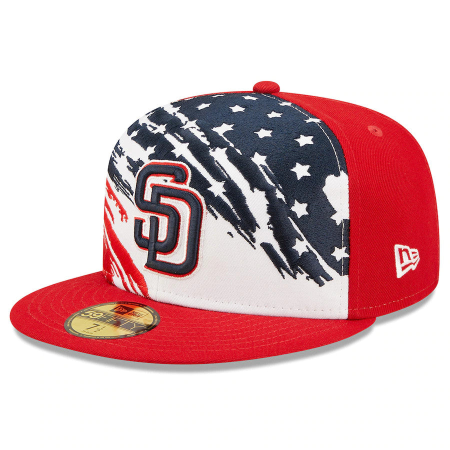 SAN DIEGO PADRES 4TH OF JULY 59FIFTY FITTED HAT