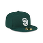 GORRO AJUSTADO SAN DIEGO PADRES LOGO BÁSICO 59FIFTY - VERDE OSCURO