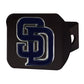SAN DIEGO PADRES BLACK LOGO HITCH COVER