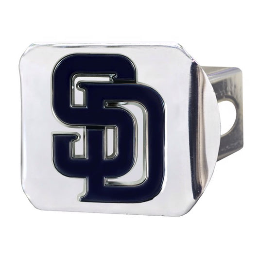 CUBIERTA DE ENGANCHE LOGO CROMADO SAN DIEGO PADRES