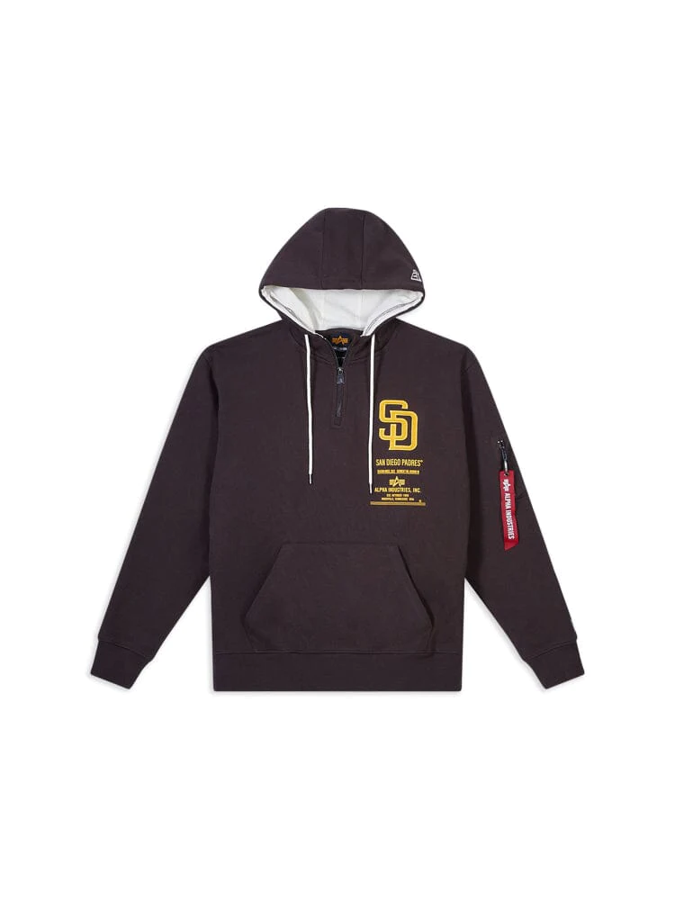 SAN DIEGO PADRES MEN'S ALPHA INDUSTRIES HOODIE SWEATSHIRT