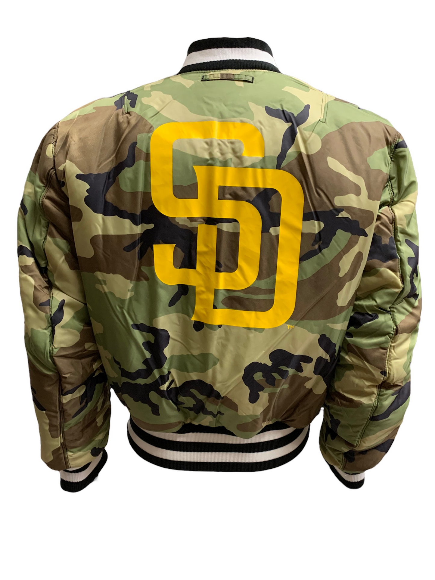 CHAQUETA BOMBER REVERSIBLE ALPHA INDUSTRIES PARA HOMBRE SAN DIEGO PADRES