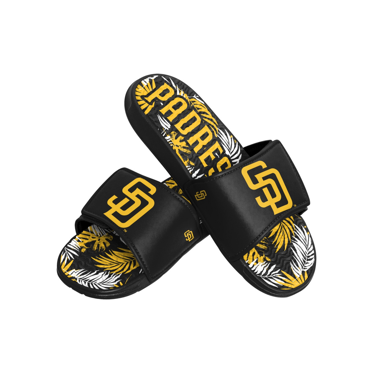 SAN DIEGO PADRES MEN'S FLORAL GEL SLIDES