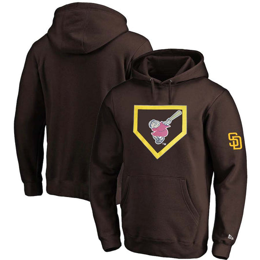 SAN DIEGO PADRES MEN'S HOMEPLATE HOODIE SWEATSHIRT