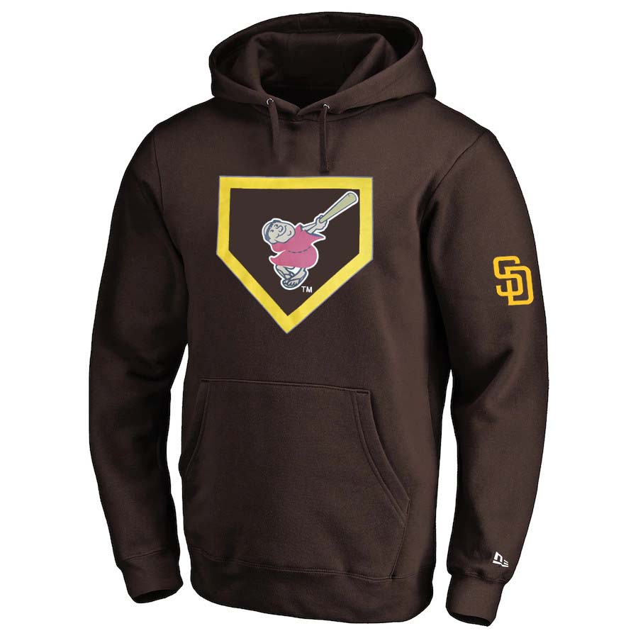 SAN DIEGO PADRES MEN'S HOMEPLATE HOODIE SWEATSHIRT