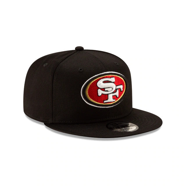 SAN FRANCICSCO 49ERS BASIC LOGO 9FIFTY SNAPACK HAT - BLACK/TEAM