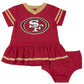 JUEGO DE VESTIDO Y PAÑAL PARA RECIÉN NACIDO SAN FRANCICSO 49ERS