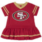 SAN FRANCICSO 49ERS NEWBORN DRESS & DIAPER SET