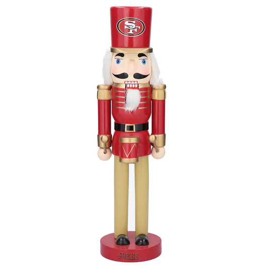 SAN FRANCISCO 49ERS 14" TEAM HOLIDAY NUTCRACKER