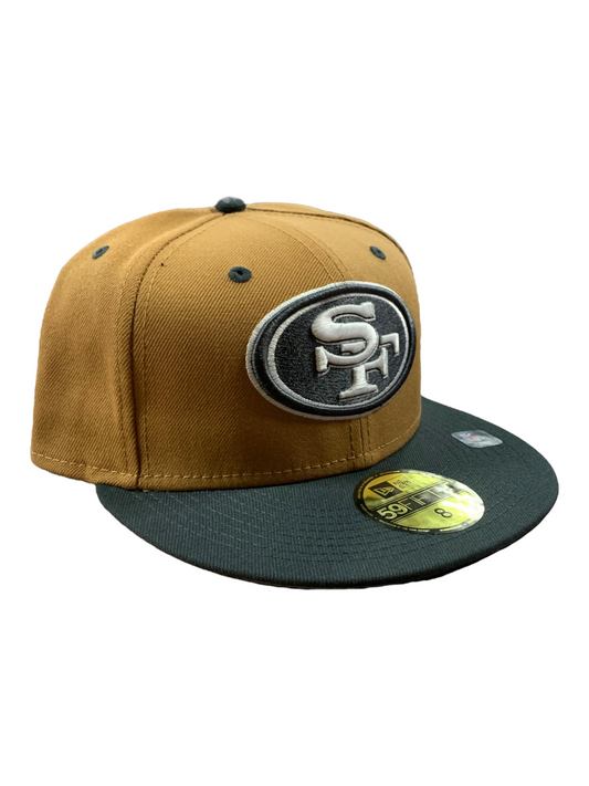 SAN FRANCISCO 49ERS 2-TONE COLOR PACK 59FIFTY FITTED  HAT - BROWN/ CHARCOAL