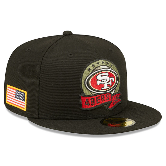 SAN FRANCISCO 49ERS 2022 SALUDO AL SERVICIO 59FIFTY EQUIPADO