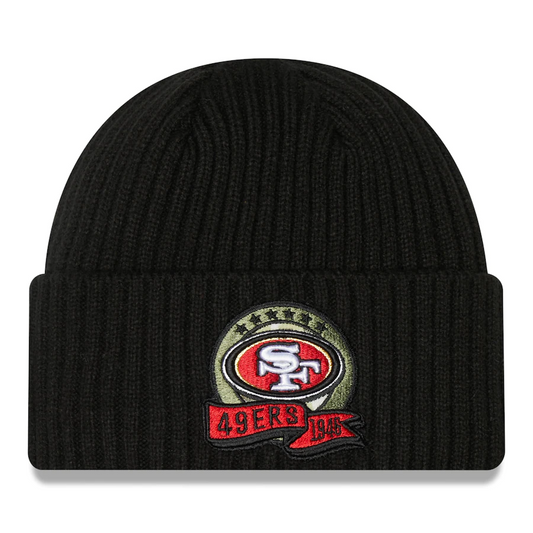 SAN FRANCISCO 49ERS 2022 SALUTE TO SERVICE KNIT BEANIE