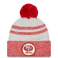 SAN FRANCISCO 49ERS 2022 SIDELINE HISTORIC CUFFED POM KNIT