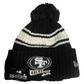 SAN FRANCISCO 49ERS 2022 SIDELINE SPORT SPORT PUFFED POM KNIT -NEGRO/BLANCO