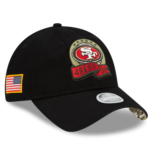 SAN FRANCISCO 49ERS 2022 GORRA AJUSTABLE SALUTE TO SERVICE 9TWENTY PARA MUJER