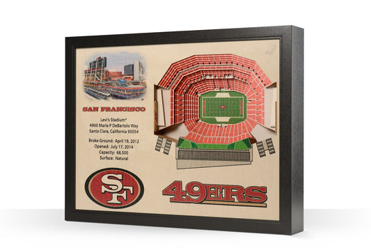 SAN FRANCISCO 49ERS 25 LAYER 3D STADIUM