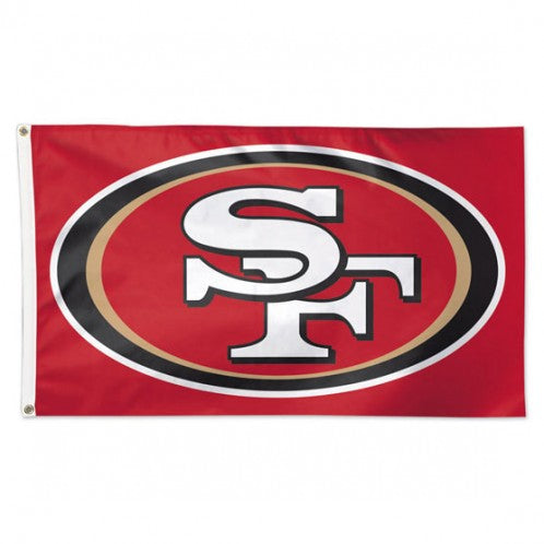 SAN FRANCISCO 49ERS 3X5 RED DELUXE FLAG