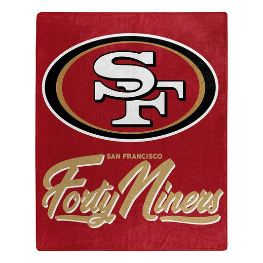 SAN FRANCISCO 49ERS SIGNATURE 50"X60" RASCHEL THROW BLANKET