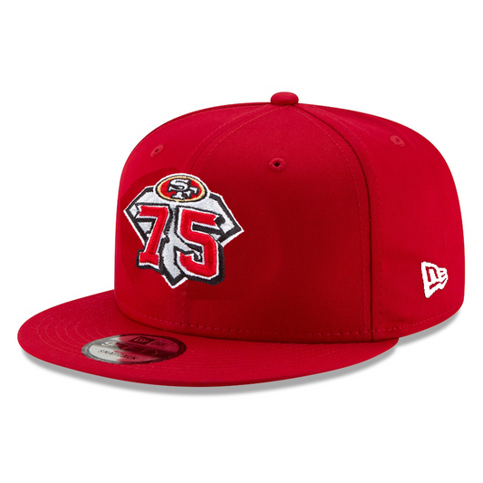 SAN FRANCISCO 49ERS 75TH ANNIVERSARY LOGO 9FIFTY SNAPBACK